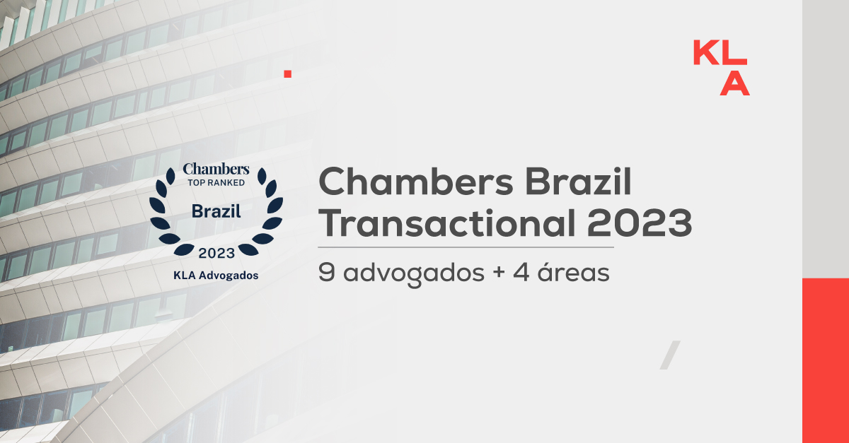 Chambers Brazil Transactional 2023: KLA é ranqueado com 9 advogados e 4 áreas